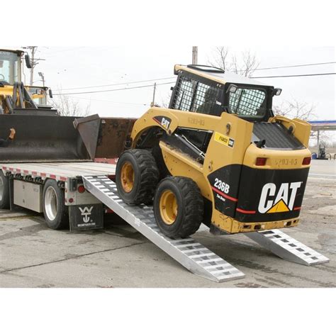 skid steer trailer ramps|hook end ramps for trailers.